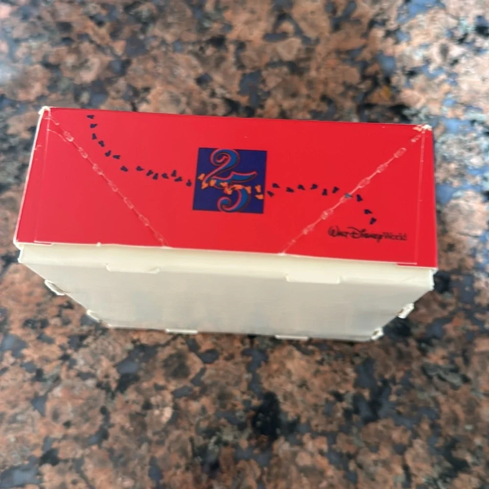 Vintage Walt Disney World 25th Anniversary Gift Box 4” x 4”